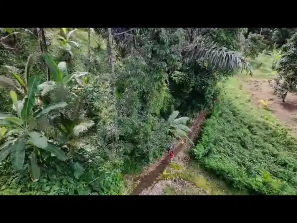 Tanah kosong subur Sertifikat Hak Milik. Di pinggir jalan semen.