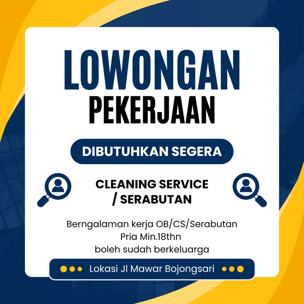 Cleaning Service OB Serabutan