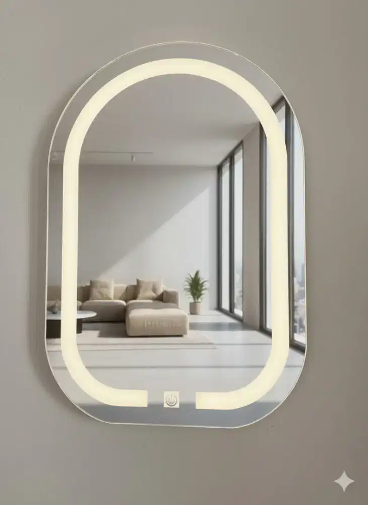 Smart miror LED touchsreen cermin dinding cermin kamar mandi