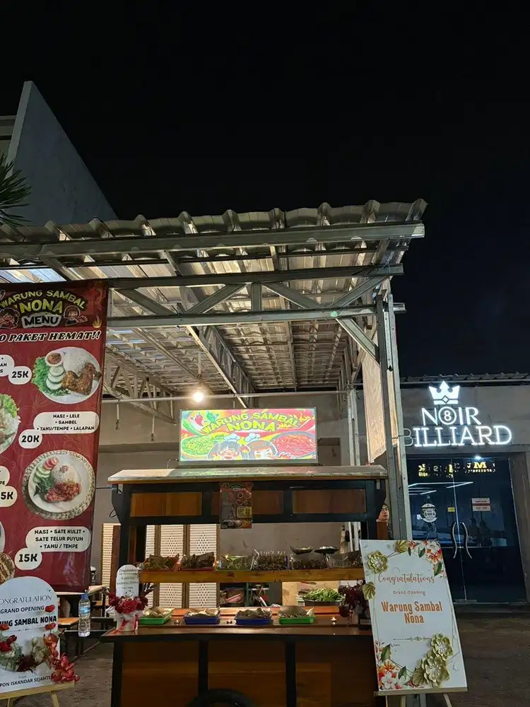 Gerobak usaha angkringan lengkap