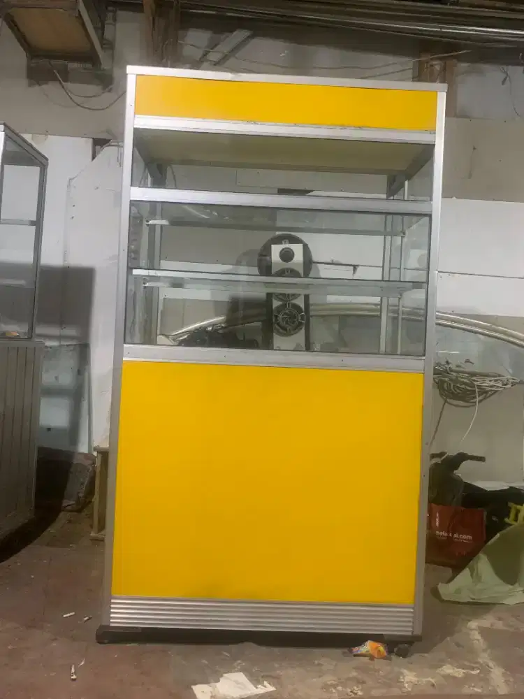 ETALASE MIE AYAM / PECEL LELE / NASI GORENG/ WARUNG NASI/GEROBAK MAKAN