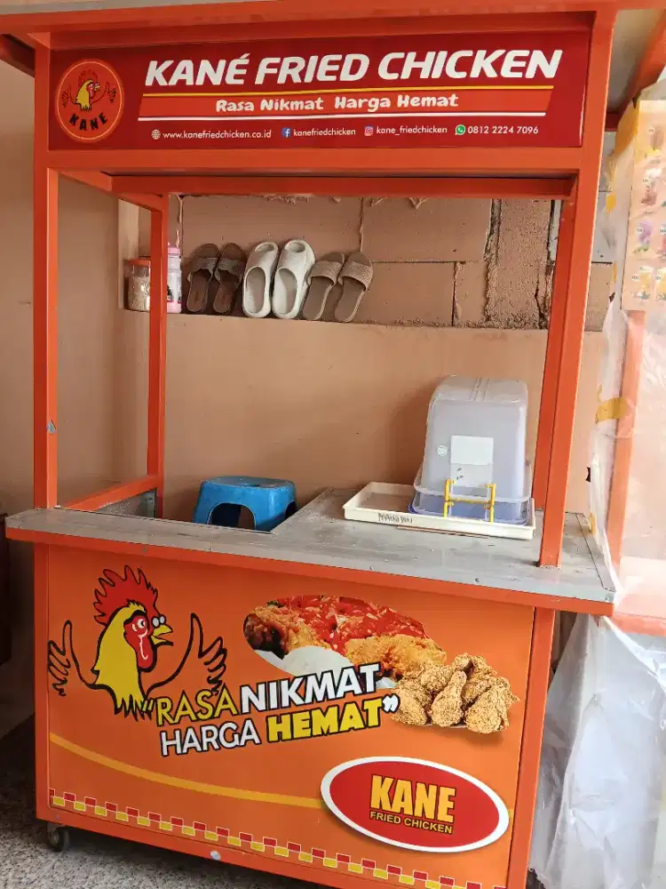 Jual gerobak chicken dan gerobak sof drink