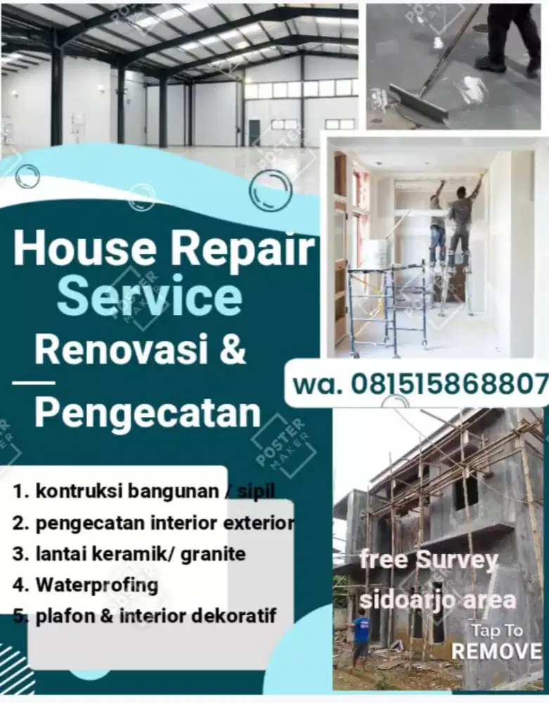 Jasa tukang bangunan & cat rumah