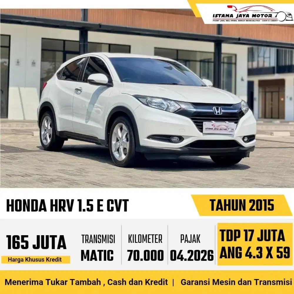 Honda HRV E CVT AT th 2015 #istana jaya motor
