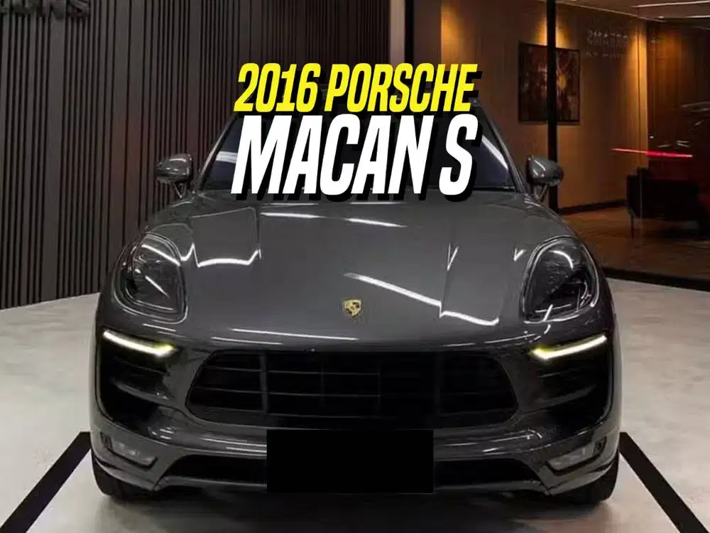 Porsche Macan 3.0 S 2016 NIK 2015 Facelift Grey on Black Abu-Abu Abu