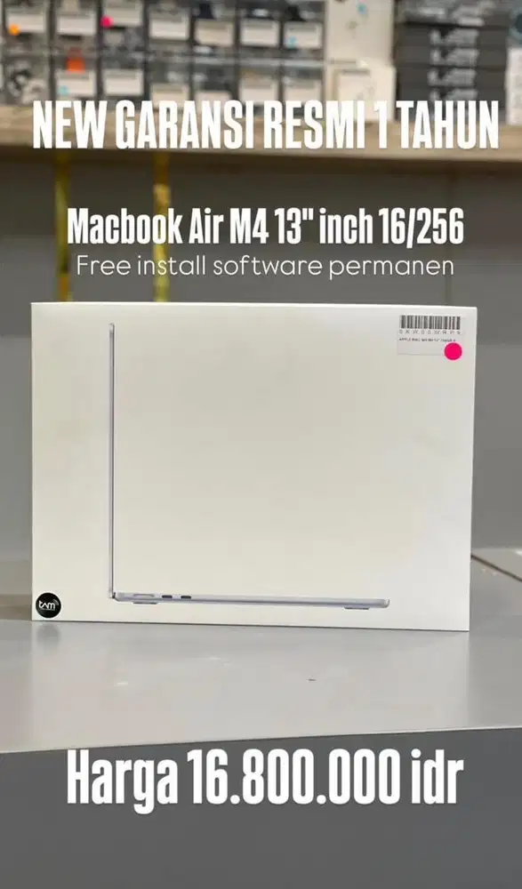 New Macbook Air M4 13inch 16/256gb
