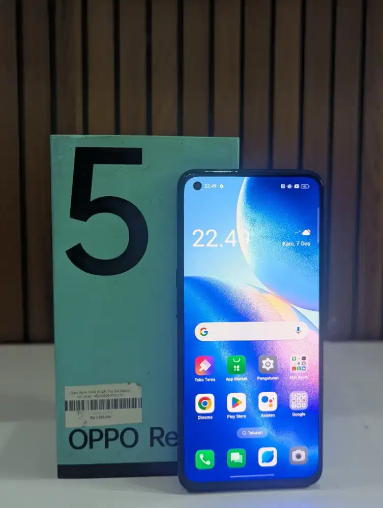 Oppo Reno 5 5G 8/128GB | Fullset Resmi Ori |