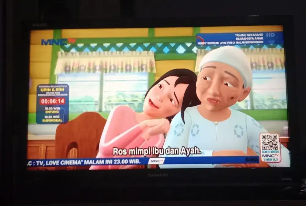 TV sharp 24in kondisi normal