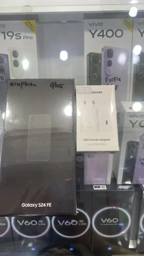 SAMSUNG S24FE 8/256GB SEGEL PAKET ADAPTER 25W ORI SAMSUNG