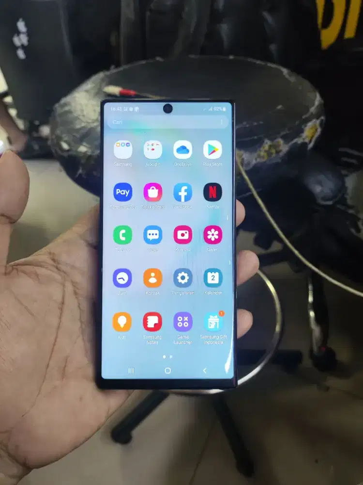Jual Samsung note 10 RAM 8/256 kondisi normal semua