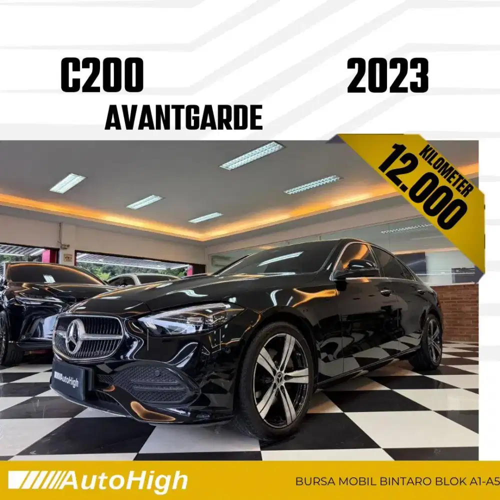 DP10% [Km12.000] C200 Avantgarde 2023 Black Reg 2022 #AUTOHIGH