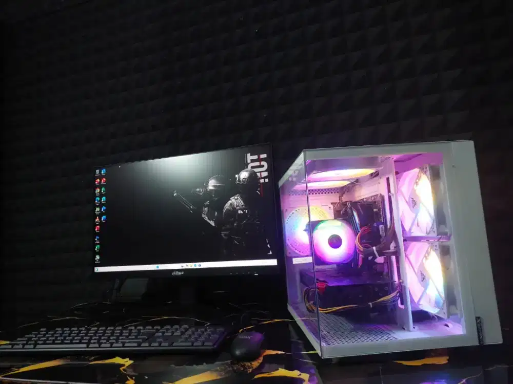 PC gaming i7 gen 11-VGA ASUS RTX 3070 Full set tinggal running