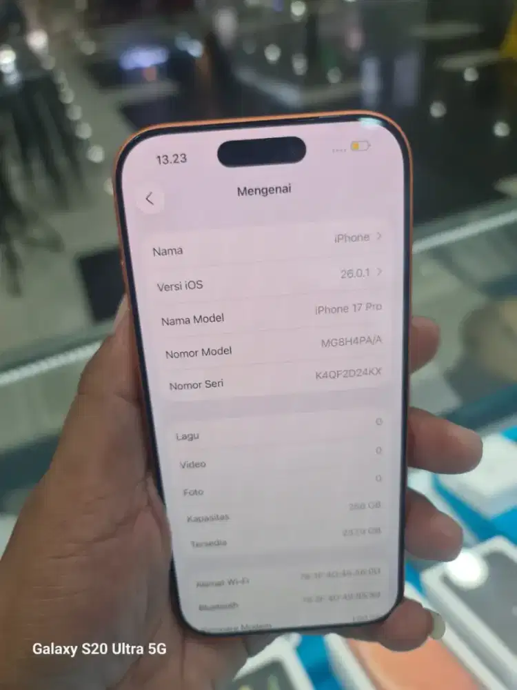 iphone 17 pro  256GB baru 1 bulan resmi ibox