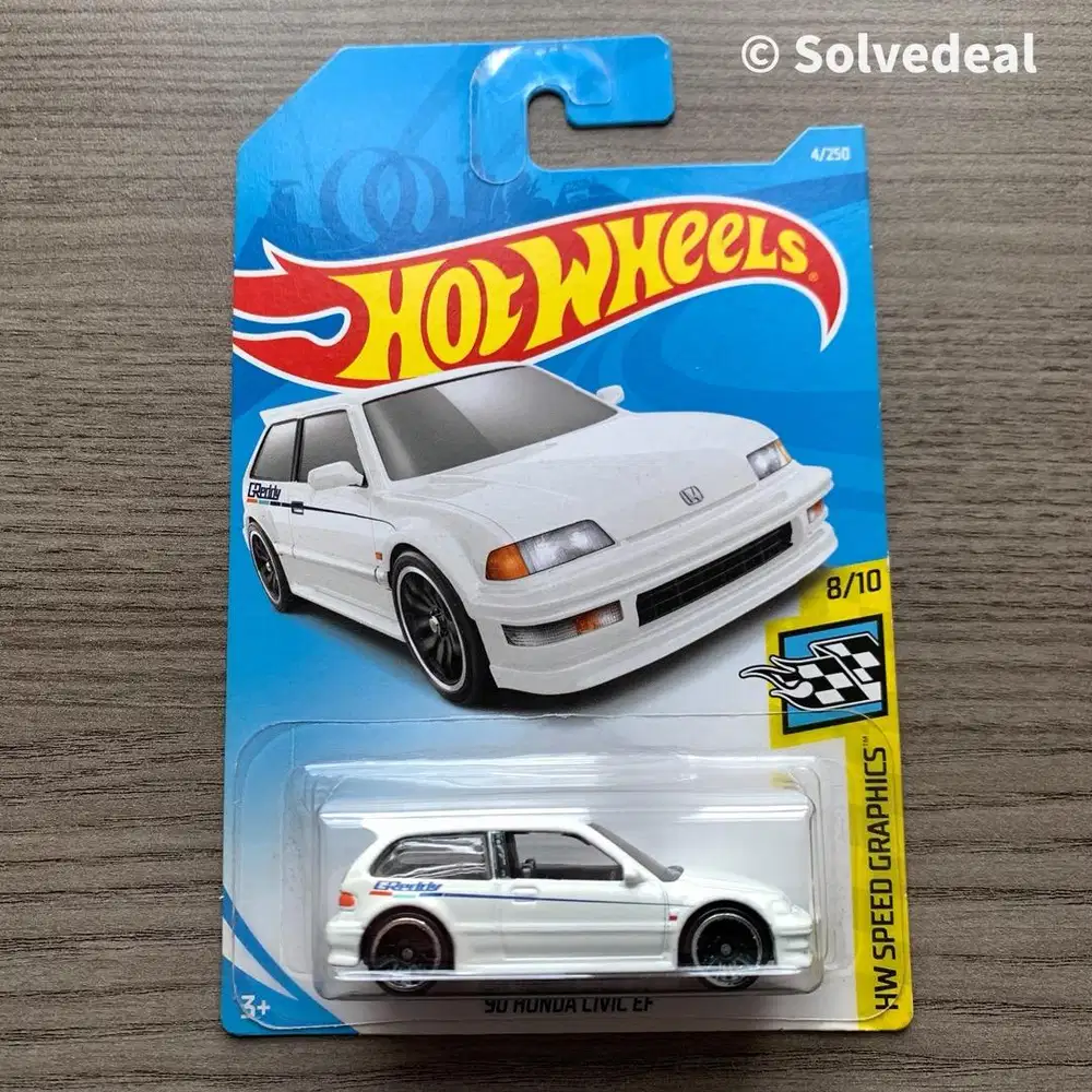 Hot Wheels 90 Honda Civic EF 2019 Putih