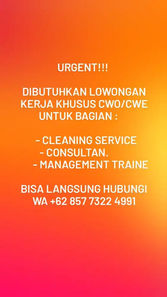 Di Buka Lowongan Terbaru