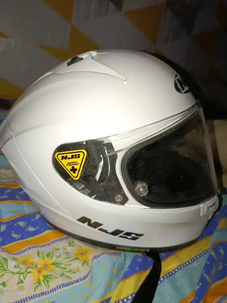 Helm NJS ZX-1R Putih Mulus