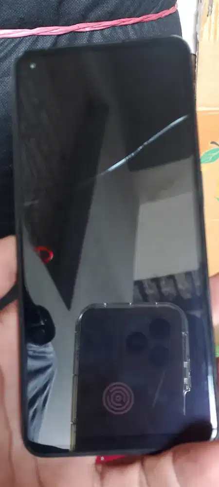 Jual santai oppo reno 7 8+8/256 minus retak segaris masi ori semua