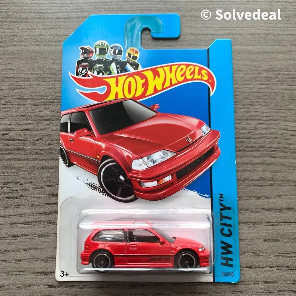 Hot Wheels 1990 Honda Civic EF 2014 Merah