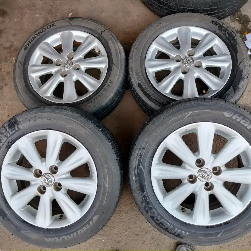 Velg original OEM Toyota Yaris ring 15 pcd 4x100 ban 185/65 R15