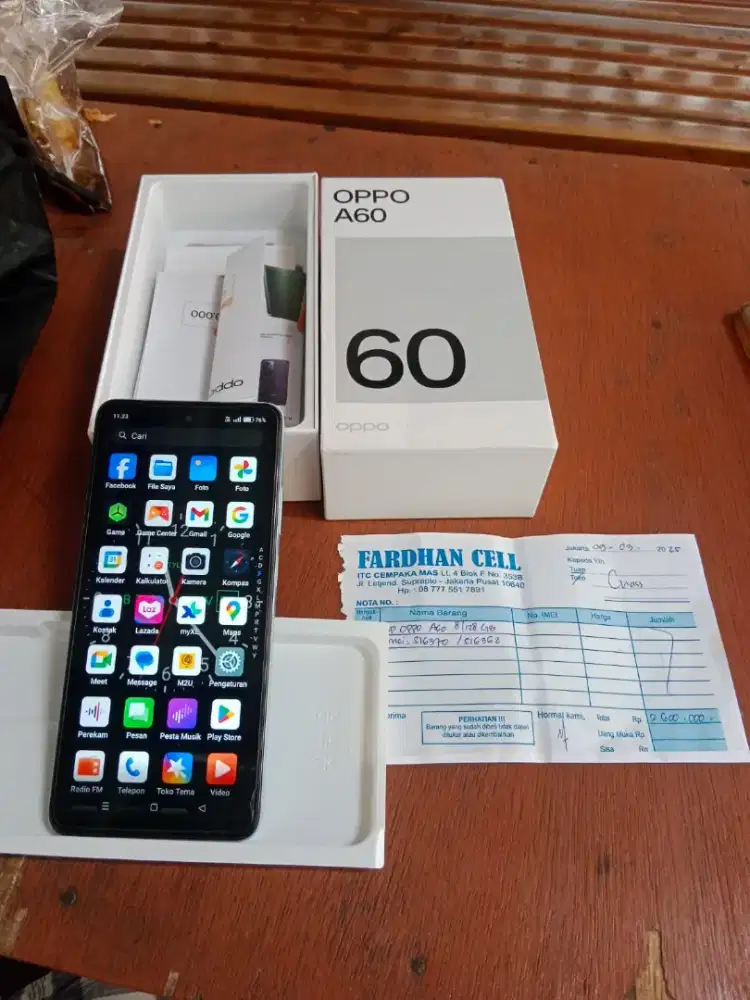 Jual HP Oppo A60 original bukan kW atau retbushi Jaringan 4G ram 8/128