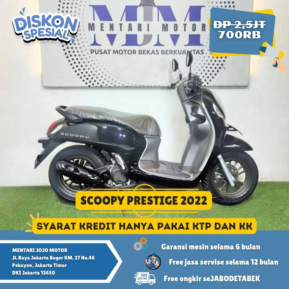 SCOOPY PRESTIGE 2022 GAS DP 900RIBU! MENTARI JOJO MOTOR