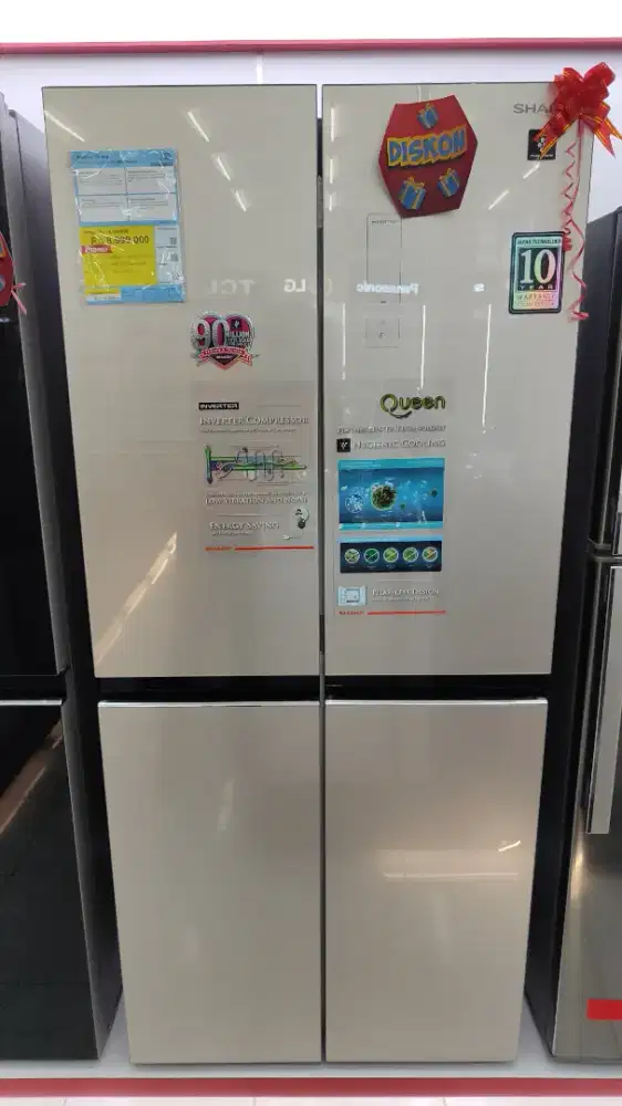 Kulkas SHARP 401L Inverter, bisa dicicil pakai Shopee Pay Later