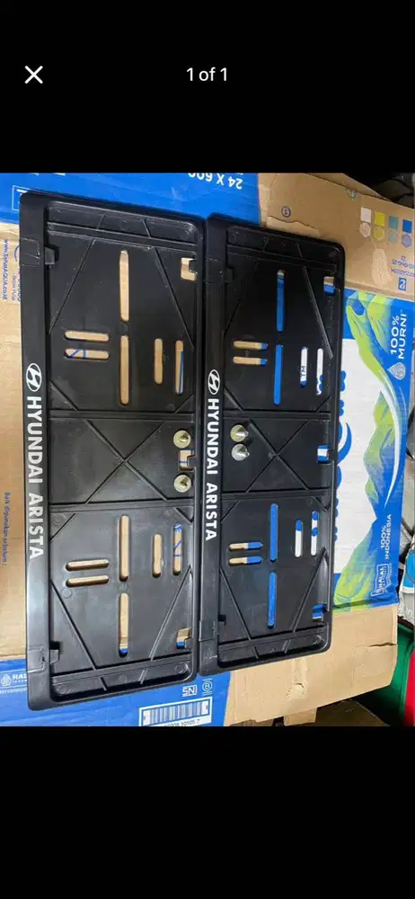 Cover plat mobil / Tatakan plat mobil emboss emblem