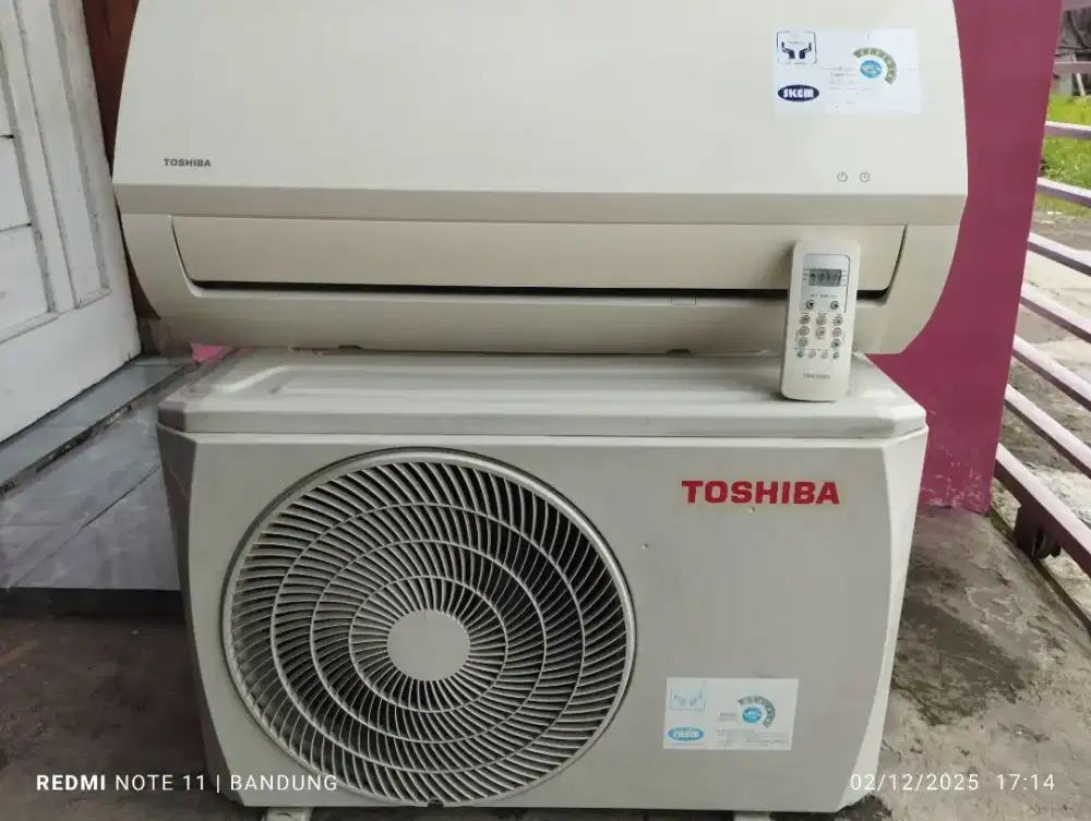 Ac toshiba R410a 1/2pk +pasang garansi
