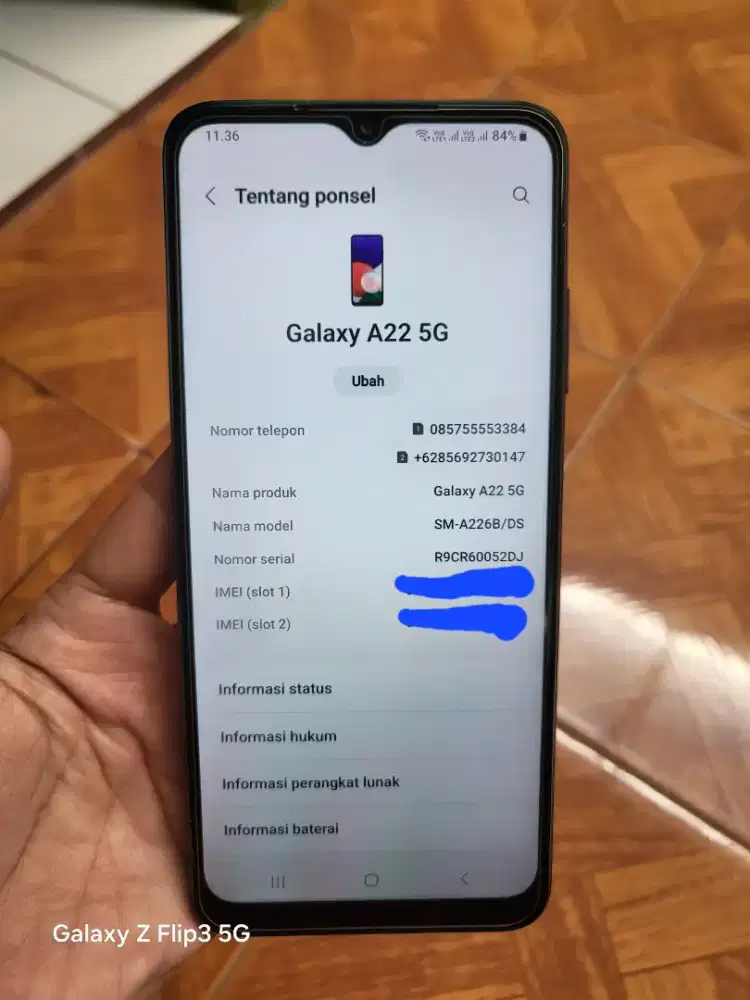 Samsung A22 5G 6/128 Hp Only No Minus Masih Orian