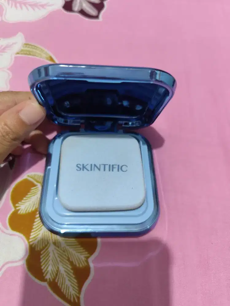 Dijual bedak skintific ultra cover powder foundation petal