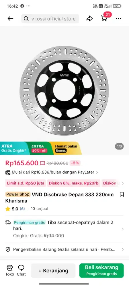 Piringan cakram vnd 220mm