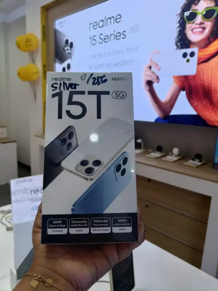 REALME 15T 5G TERBARU BISA CICILAN TANPA DP CASH BISA COD