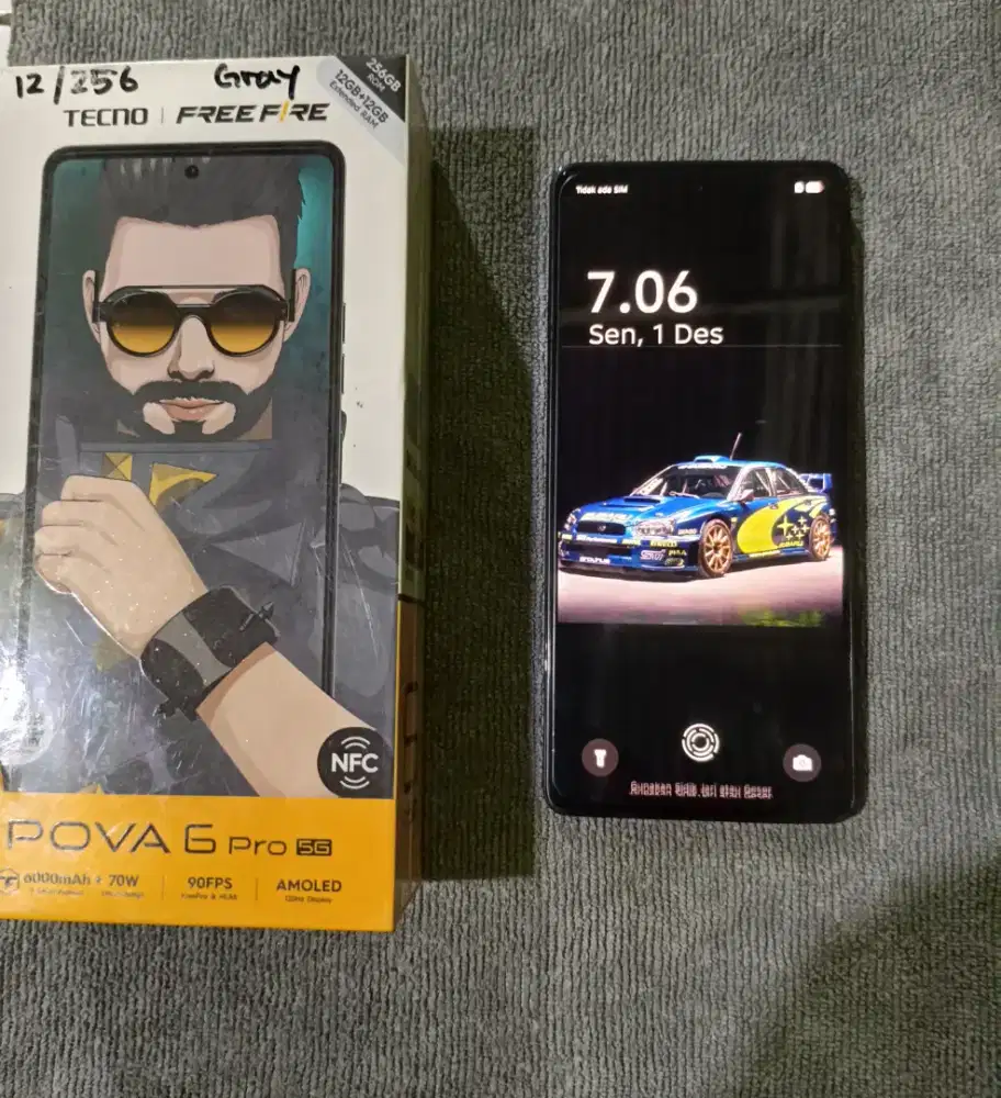 Tecno pova 6 pro 12/256gb Black fullset ory