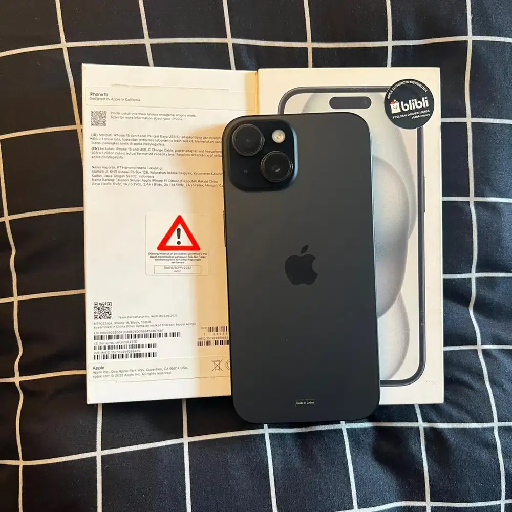 Iphone 15 iBox Garansi Aktif Sampai 2026 April 128GB Resmi Indonesia