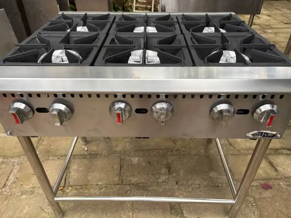 Kompor stove 6 Burner master Cheff low pressure