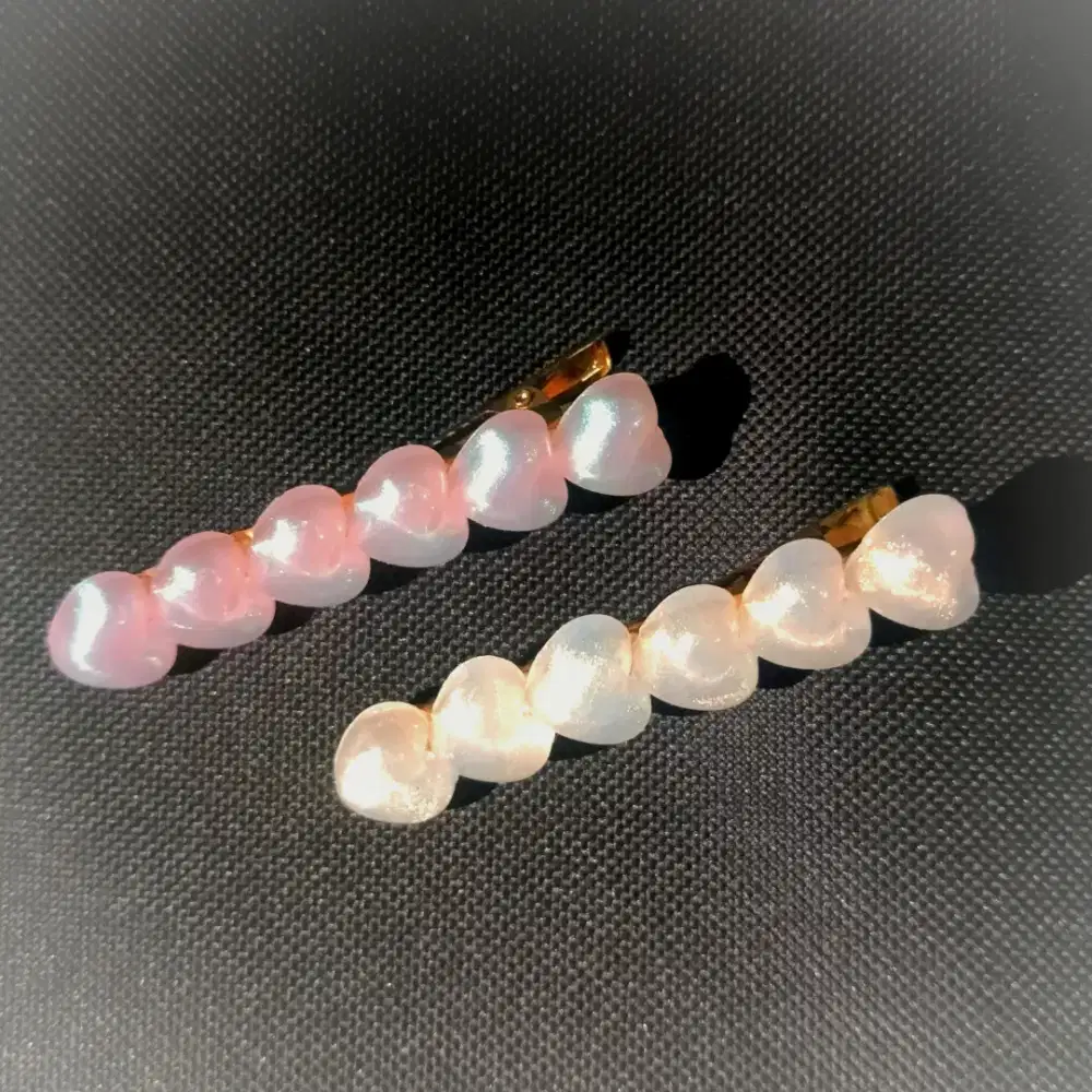 Heart Glossy Hair Clip