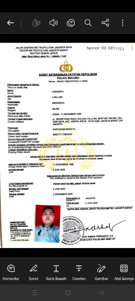 Sedang mencari pekerjaan sebagai driver