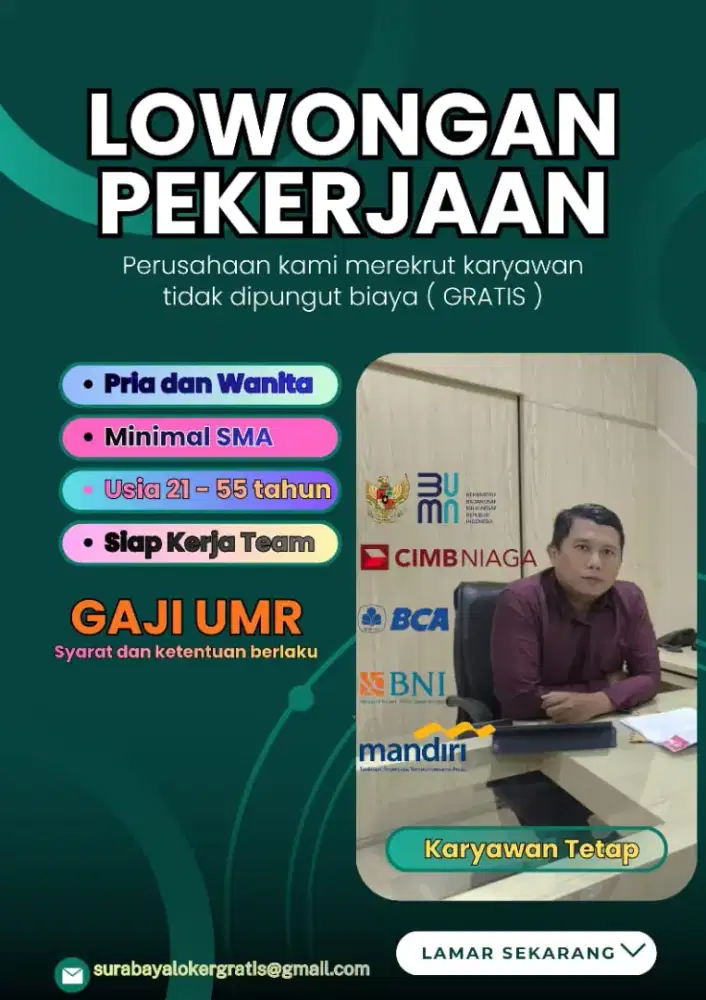 Staff Kantor, marketing, administrasi