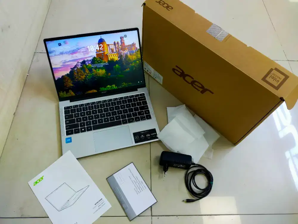 Dijual laptop Acer Aspire N100 Ram 8GB DDR5 SSD 256GB NVME Layar IPS