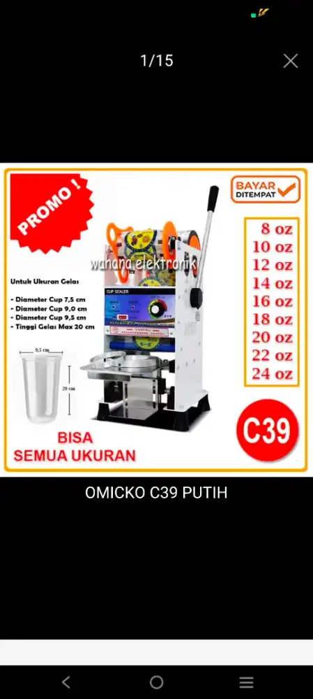 Mesin Cup Sealer