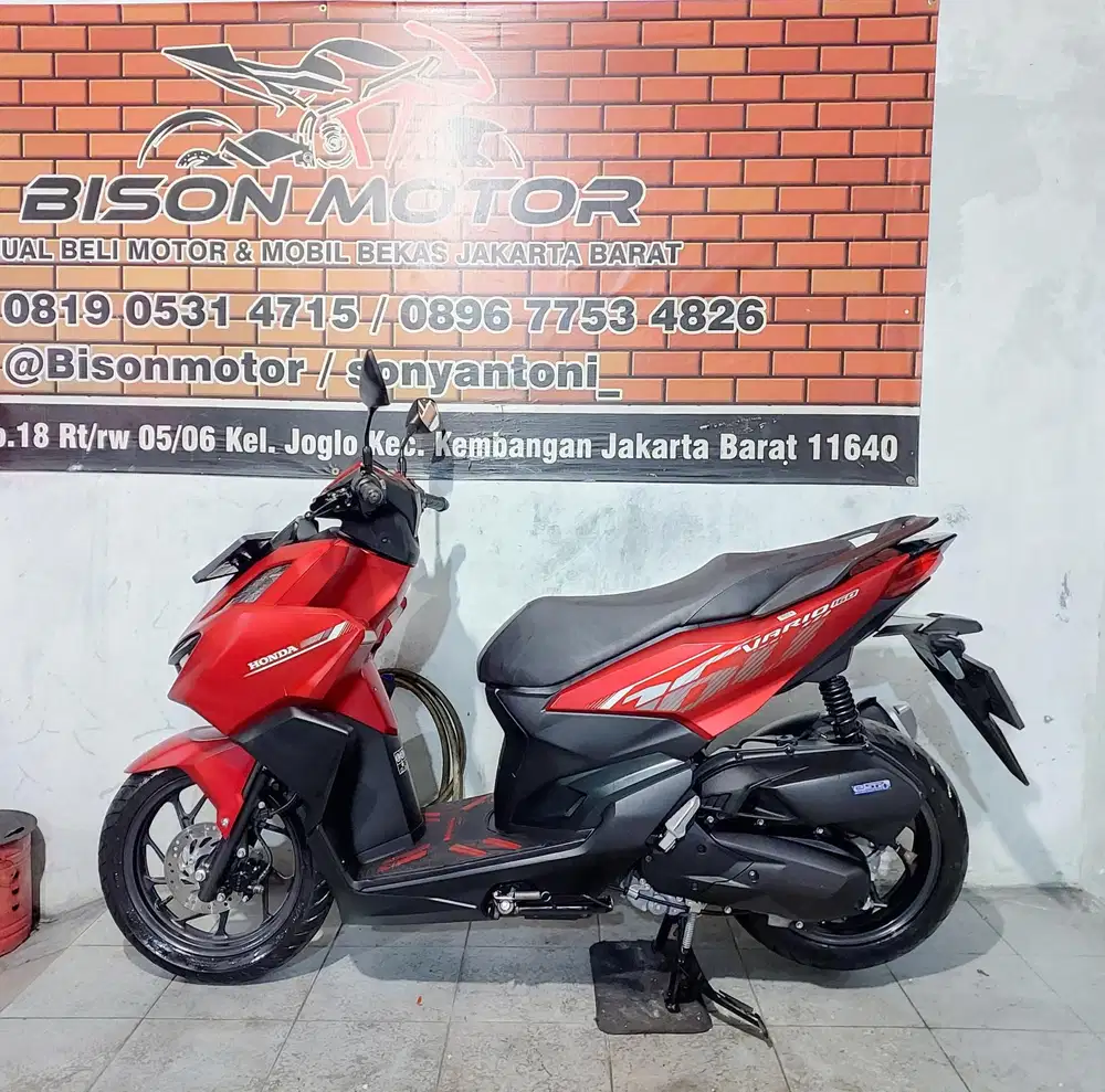 HONDA NEW VARIO 160 CBS ISS KEYLESS TAHUN 2025 MEWAH MERAH DOFF