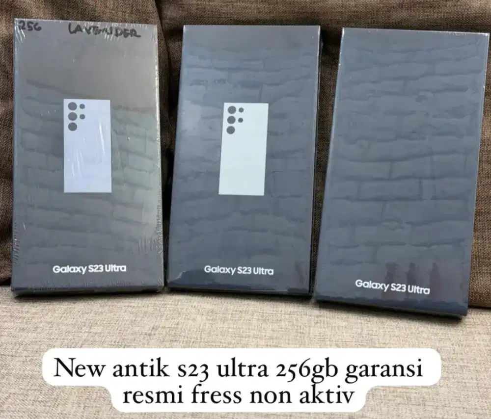 Samsung Galaxy S23 Ultra 12/256 Black Cream Lavender BNIB Resmi SEIN