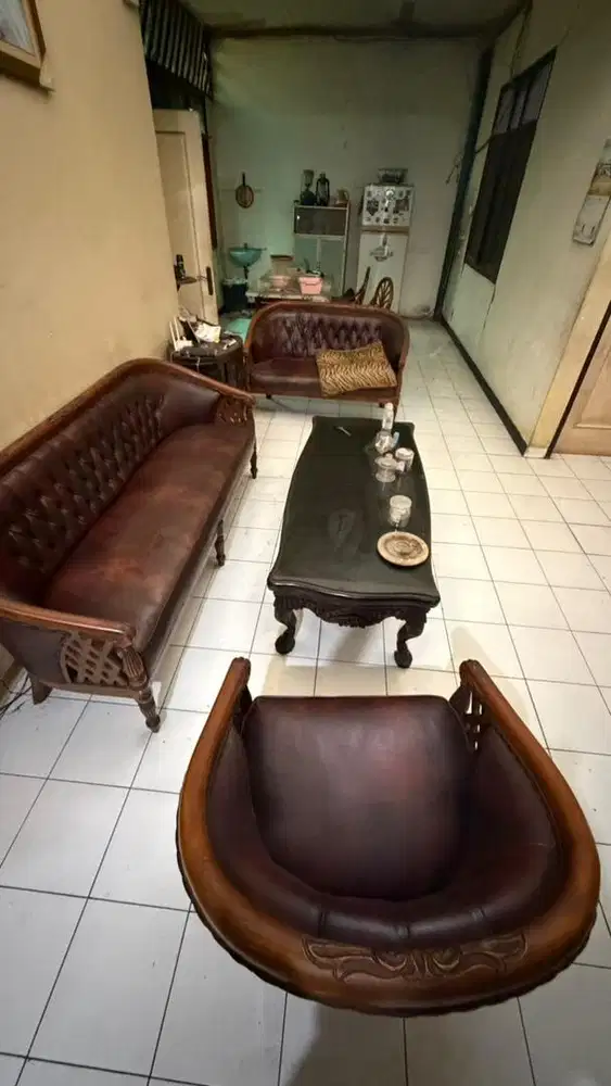 sofa set meja ruang tamu