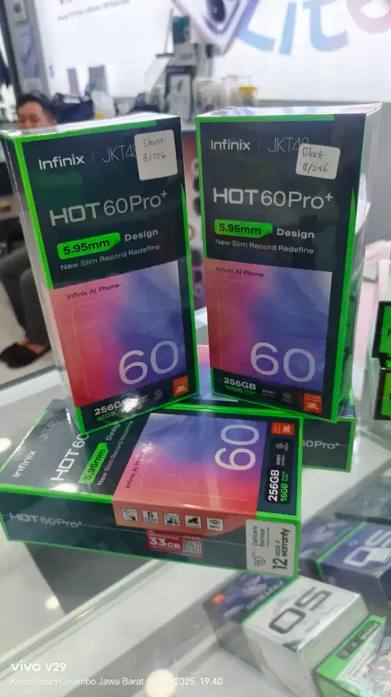 Infinix HOT 60 PRO+ edge 8+8/256gb AMOLED baru spesial promo