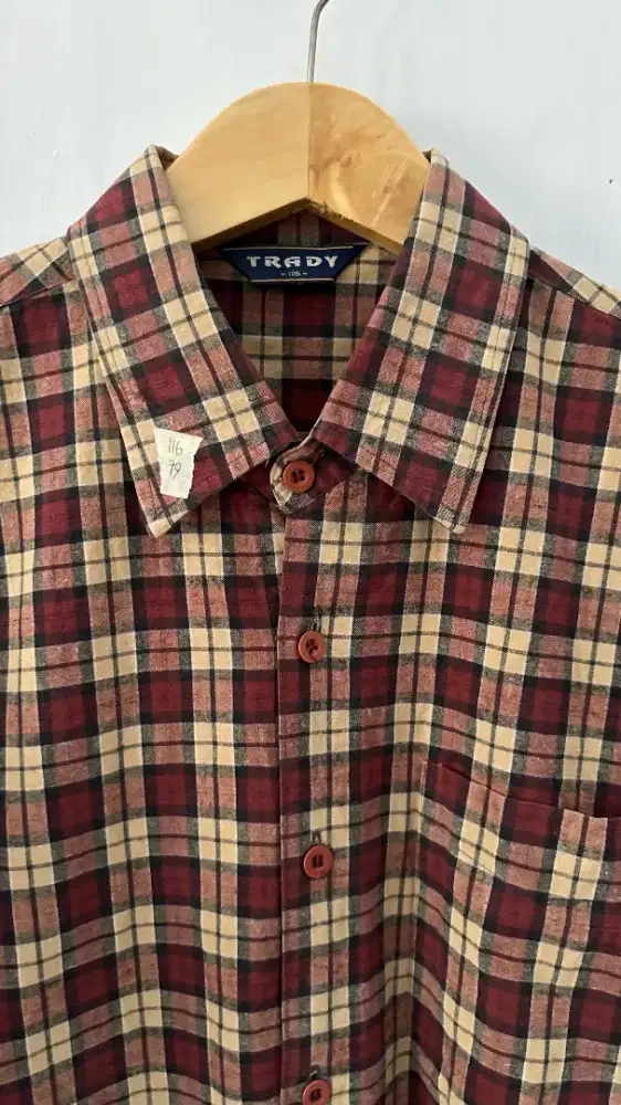 Kemeja Pria LD 116 katun Flanel