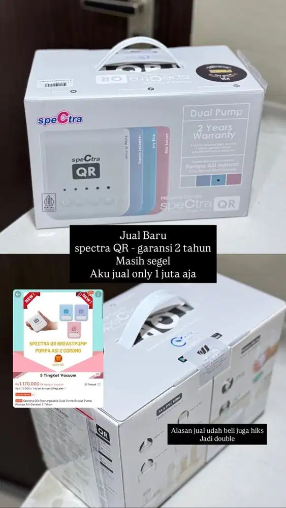 JUAL BARU SEGEL SPECTRA QR