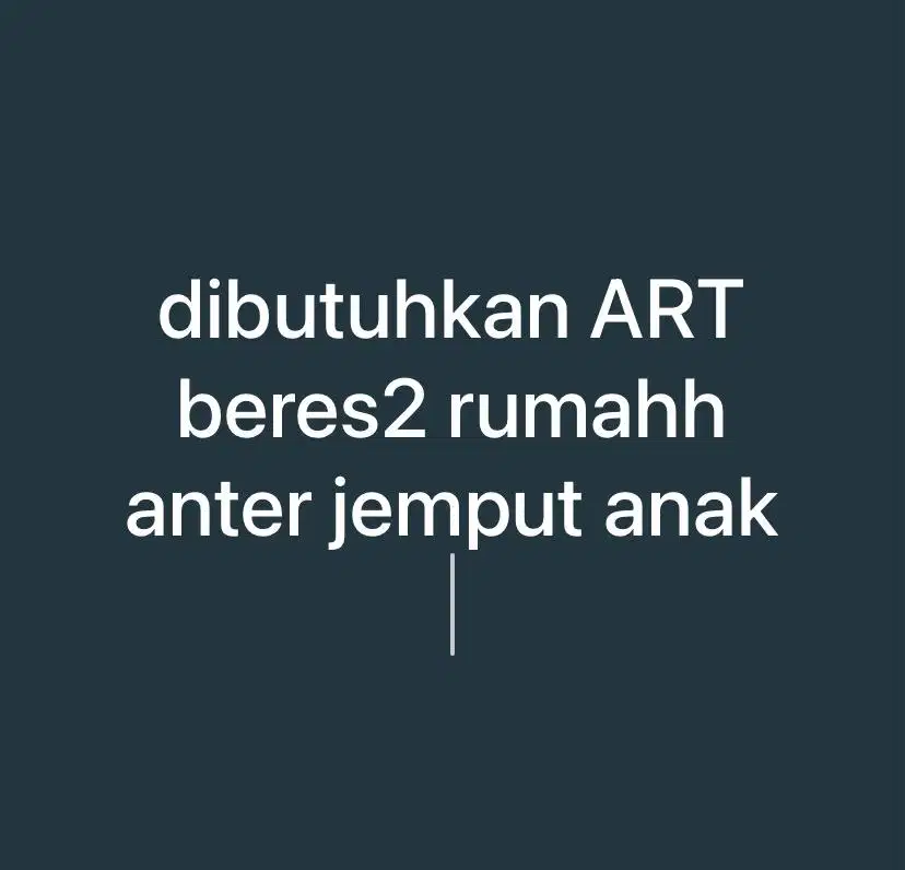 DI BUTUHKAN ART