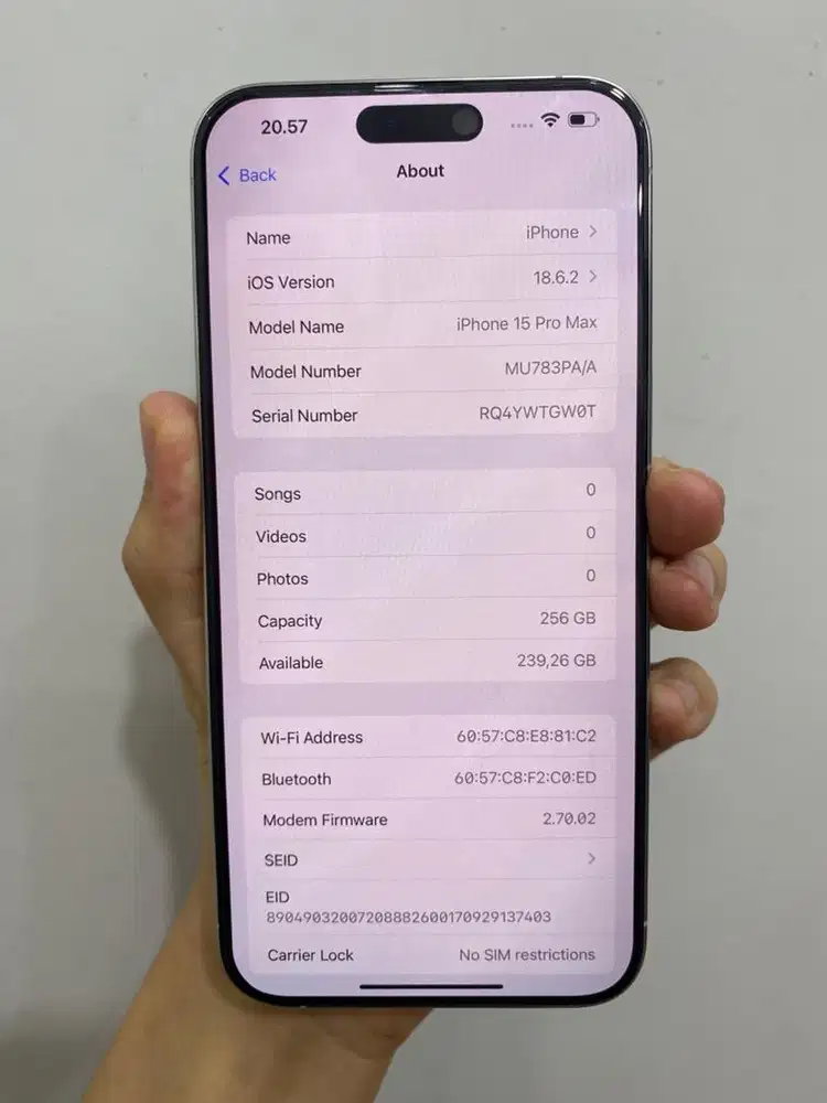 Iphone 15 pro max 256 ibox