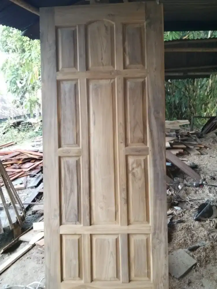 Kusen pintu jati sulur 2