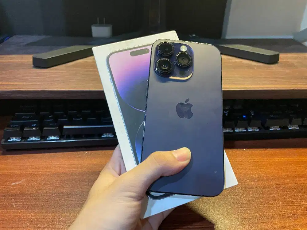 IPHONE 14 PRO PACIFIC BLUE 128 GB BEACUKAI SECOND